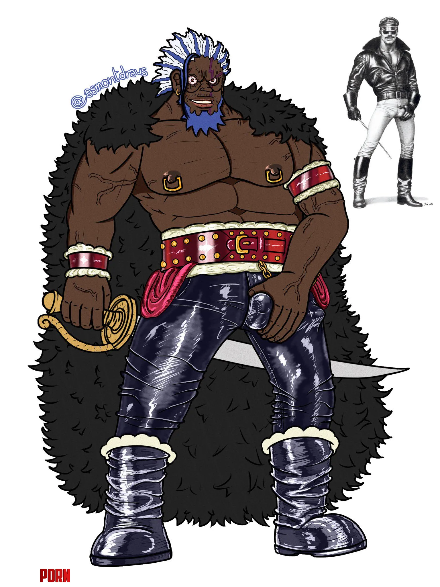 Xebec x Tom of Finland (OC) by MistBestGirl