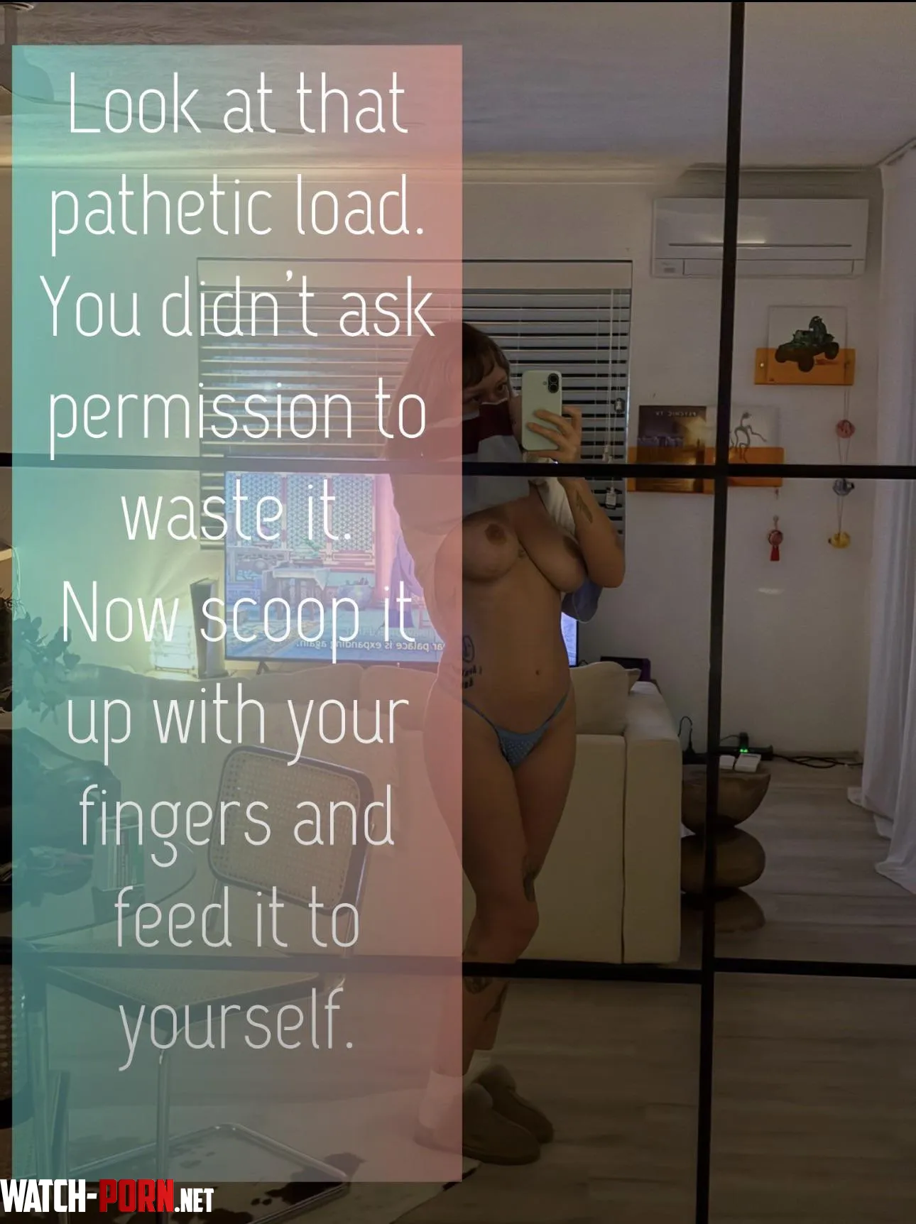 Feed yourself your cum like a good boy by ImGoddessDora