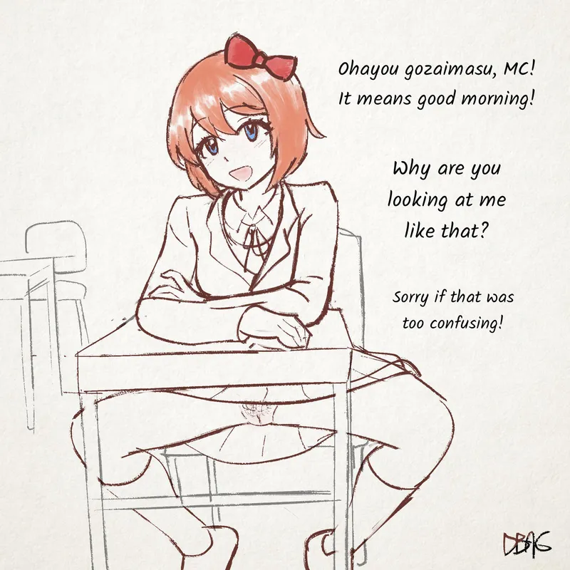 Thumbnail Sayori seems to have forgotten something (dbag)