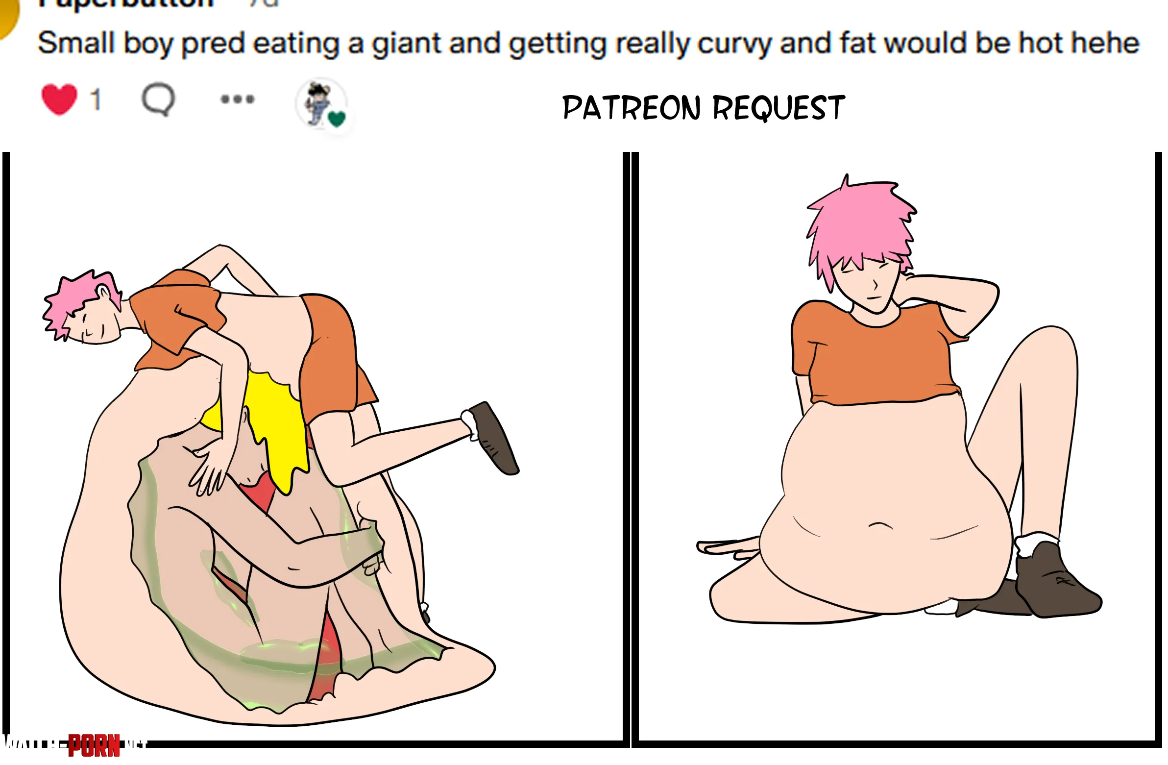 {comic} Small pred boy art by me by weird_guy6931