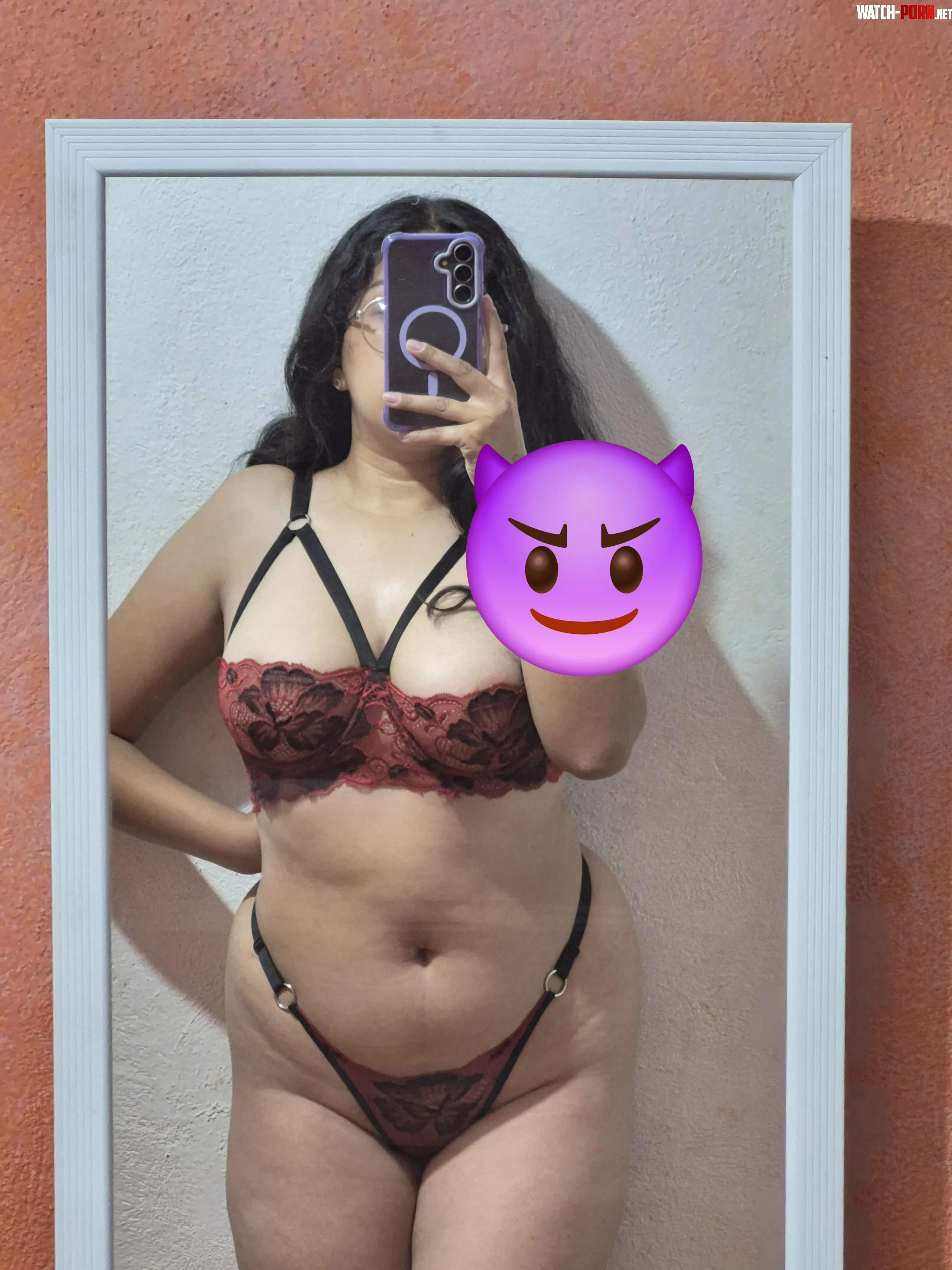 A beautiful Mexican, about to play with her tits by WillAltruistic8473