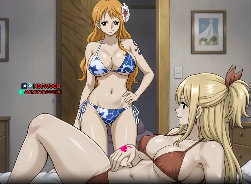 Thumbnail Nami has come just in time for Lucy. Nami x Lucy Heartfilia(Fairy Tail)