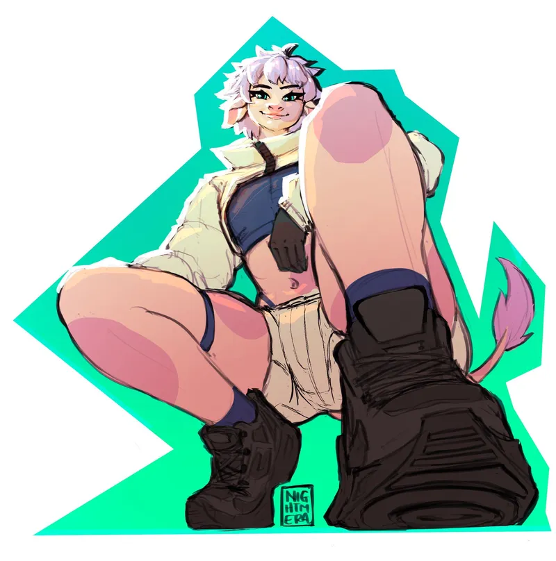 Thumbnail Cow boi striking a pose in his new outfit :3 (nightmera) [Q]