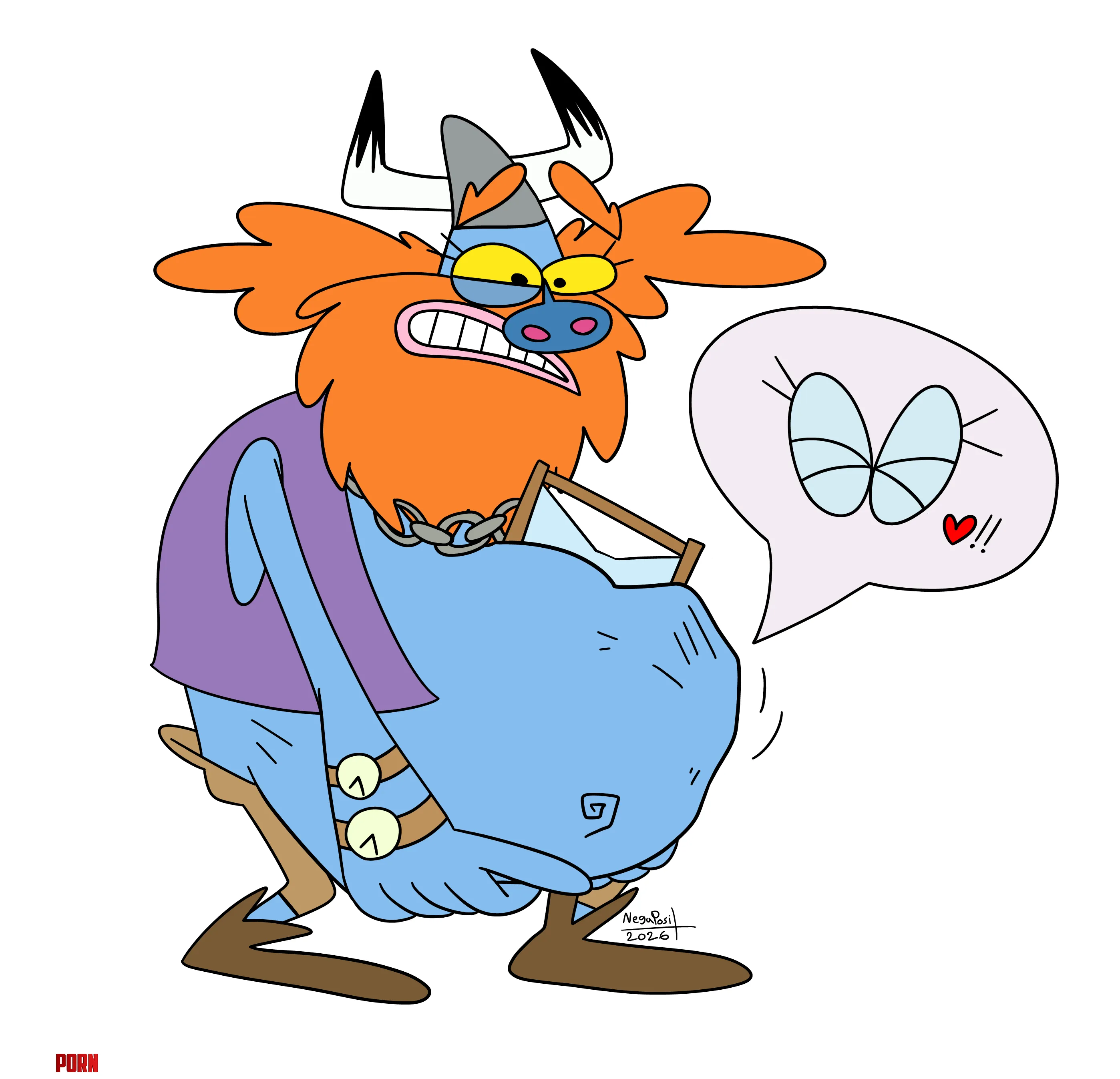 {Image} Father Time from Yoohoo and Friends (Art by NegaPosi) [M/f] [Male pred] by InvisibilityRin