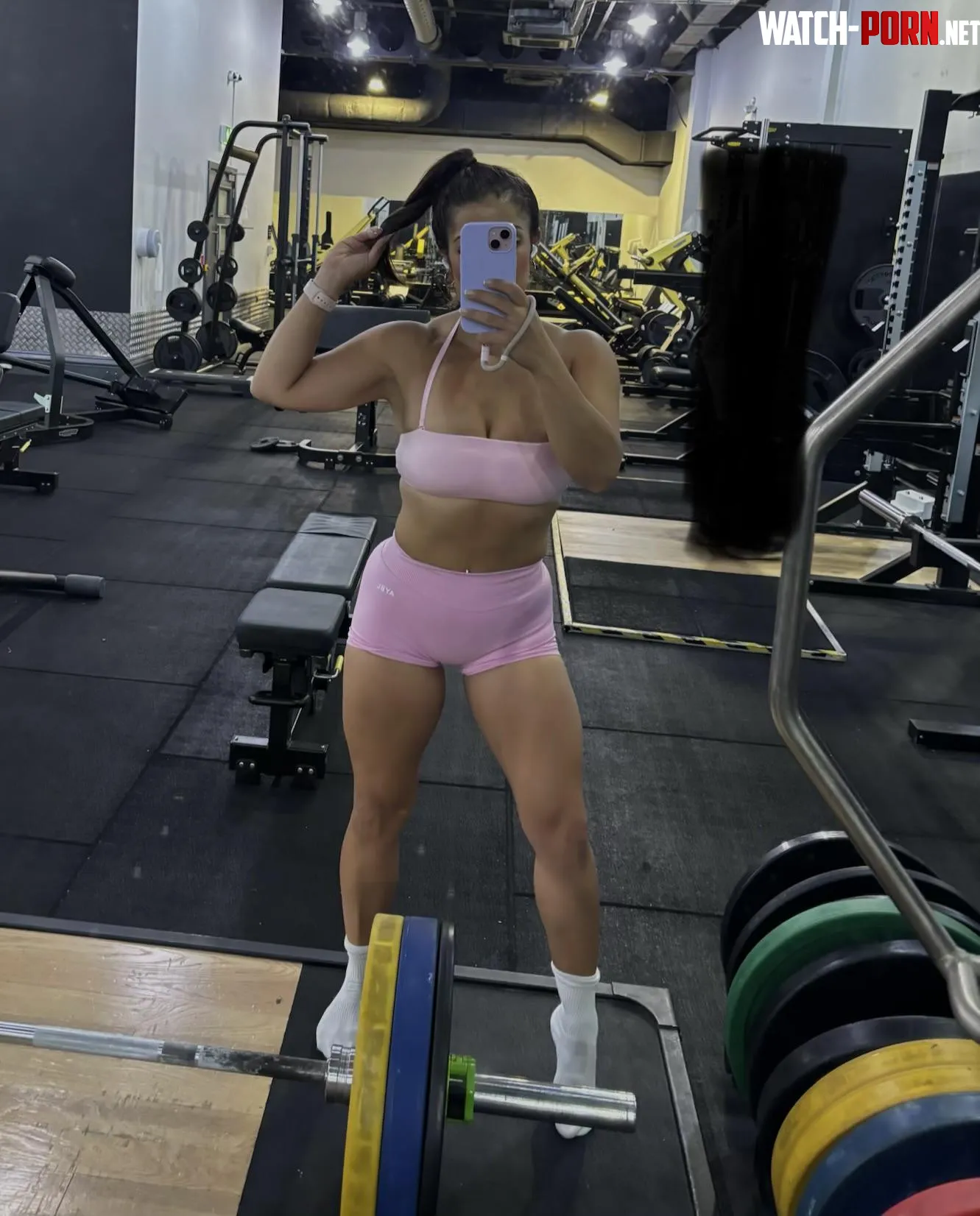 Always a ponytail at the gym by K-muscleofmummy