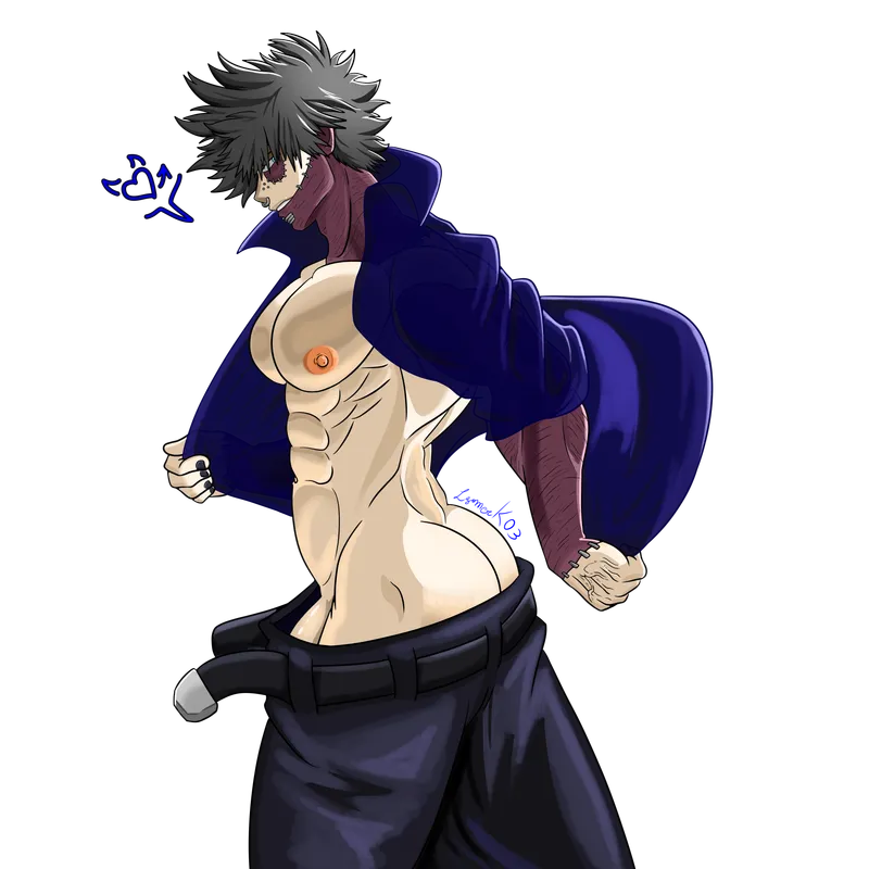 Thumbnail Dabi's flames aren't the hottest thing about him! (art by me, @luca_workplace )