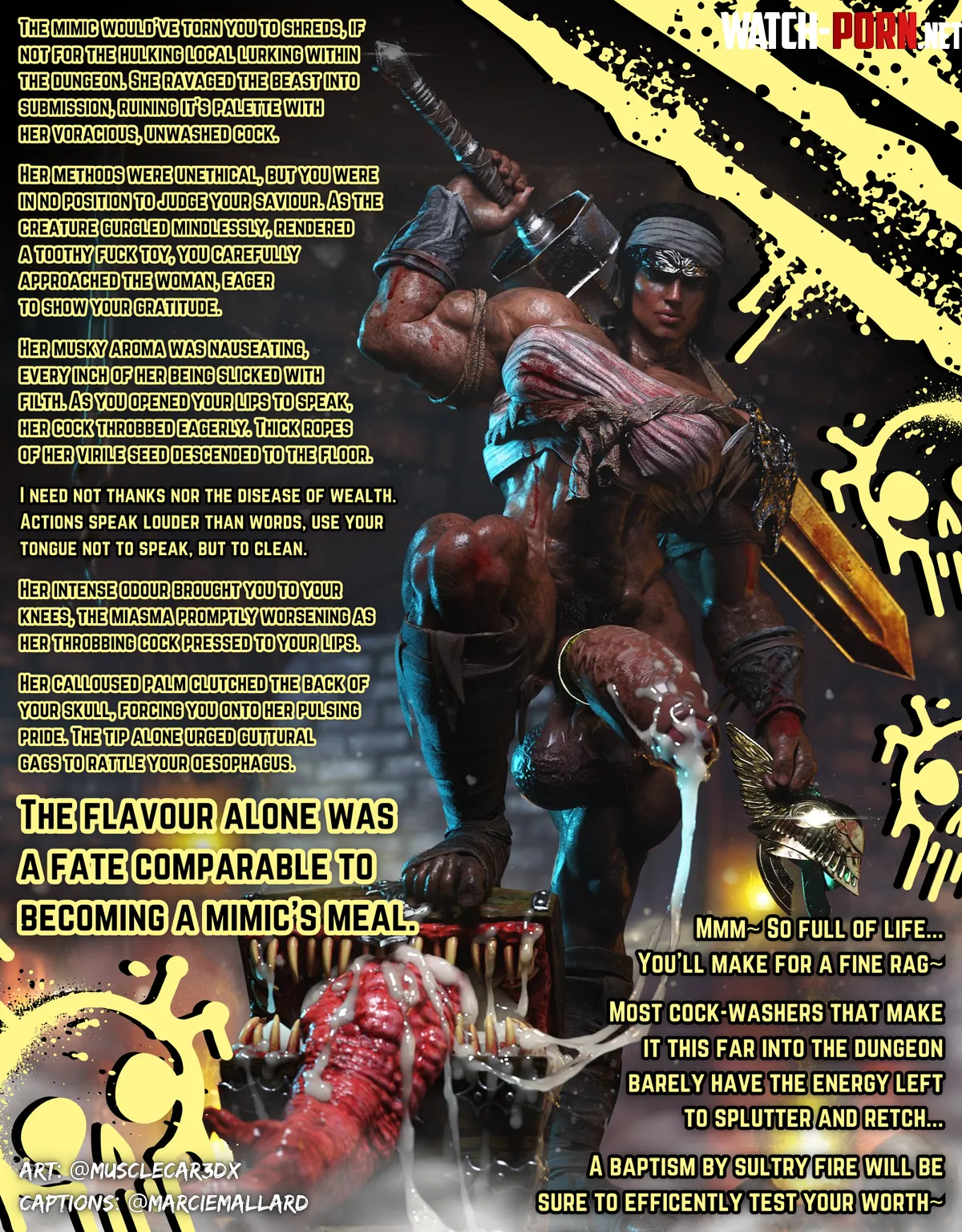 A new threat... [POV] [3D] [Muscular] [Futanari] [Noncon/Dubcon] [Sweaty] [Grimy] [Musky] [Credits in Caption] by MarcieMallardAgain