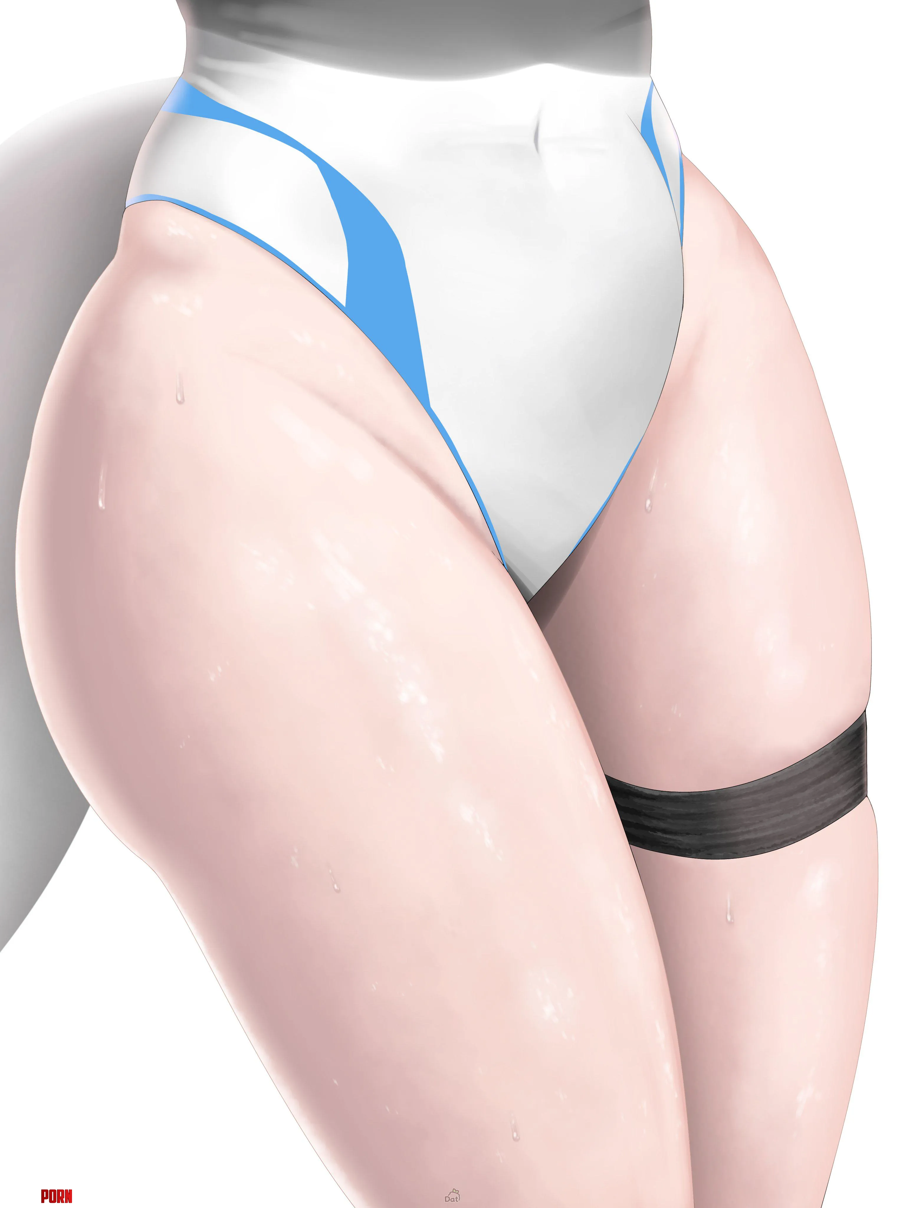 Kotone thighs (Dat) [Blue Archive] by xSaviour_N