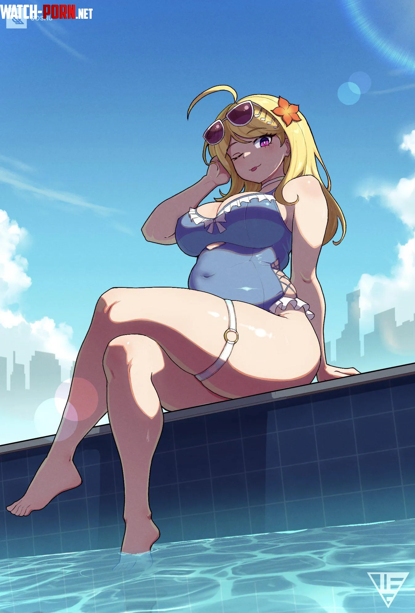 Kaede Akamatsu the Poolside Pianist (soshuscribbles) [Danganronpa] by LafterMastr