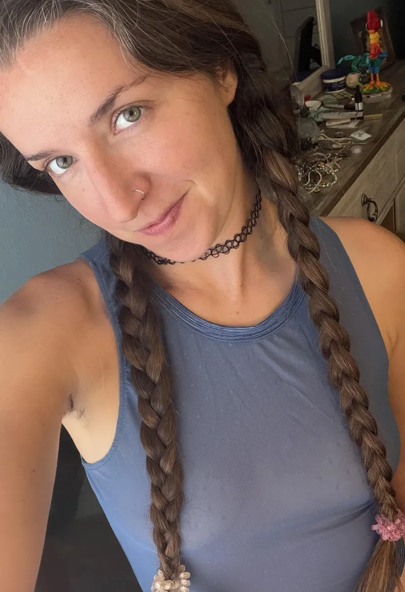 Thumbnail Normally wear a sports bra under this, but not today!