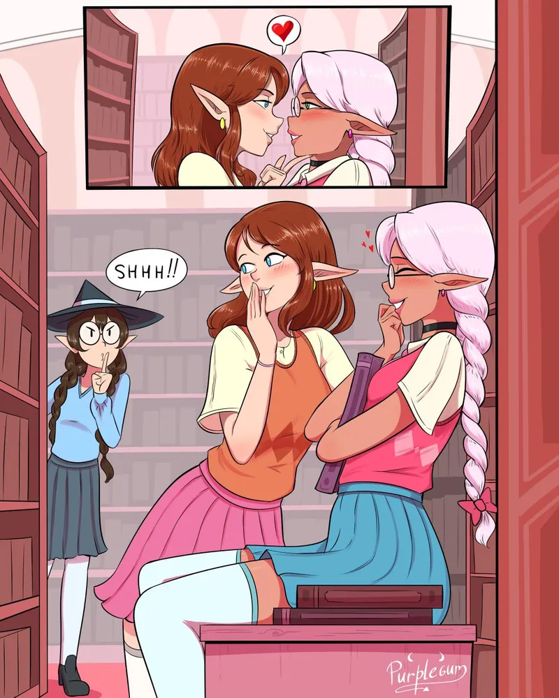 Thumbnail No flirting at the library! [Original]