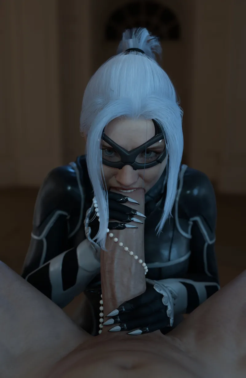 Thumbnail Black Cat celebrating a heist (emberstock) [Marvel]