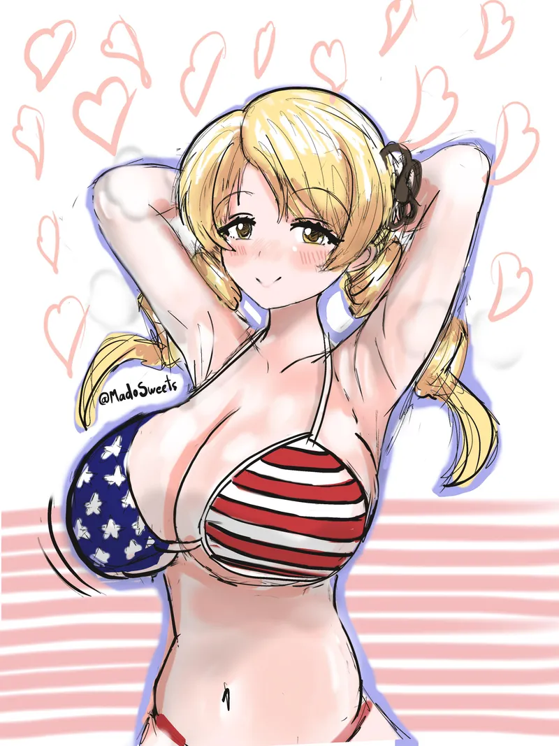 Thumbnail Mami Tomoe - American Flag Bikini (@MadoSweets)