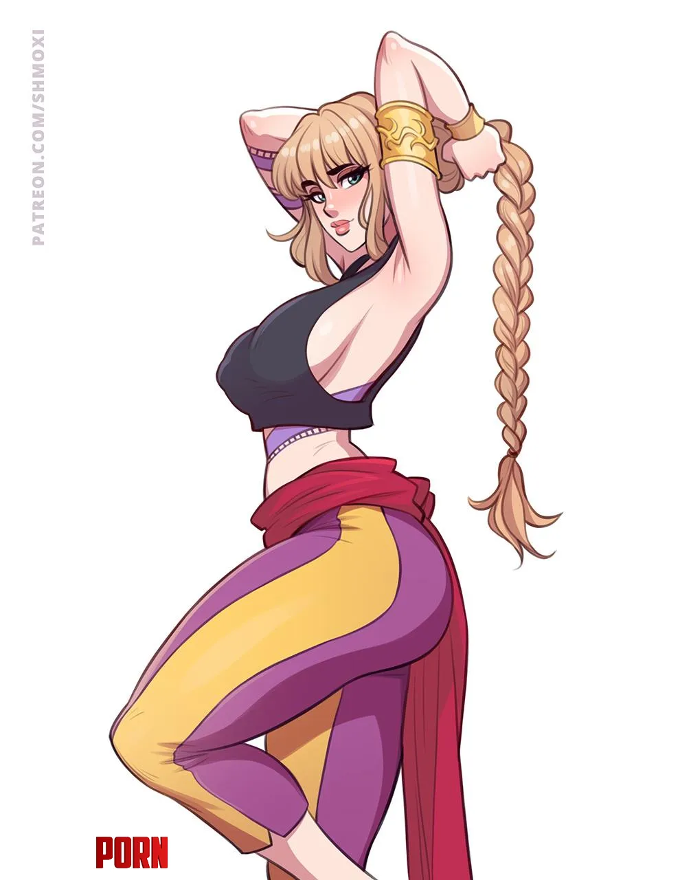Lady Vega Sideboob (Shmoxi) [Street Fighter] by Cortxna