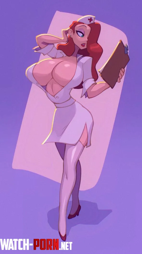 Nurse Jessica is ready for your checkup (SizableSire/darnact) [Who Framed Roger Rabbit: Tummy Trouble] by Working_Welder_1751