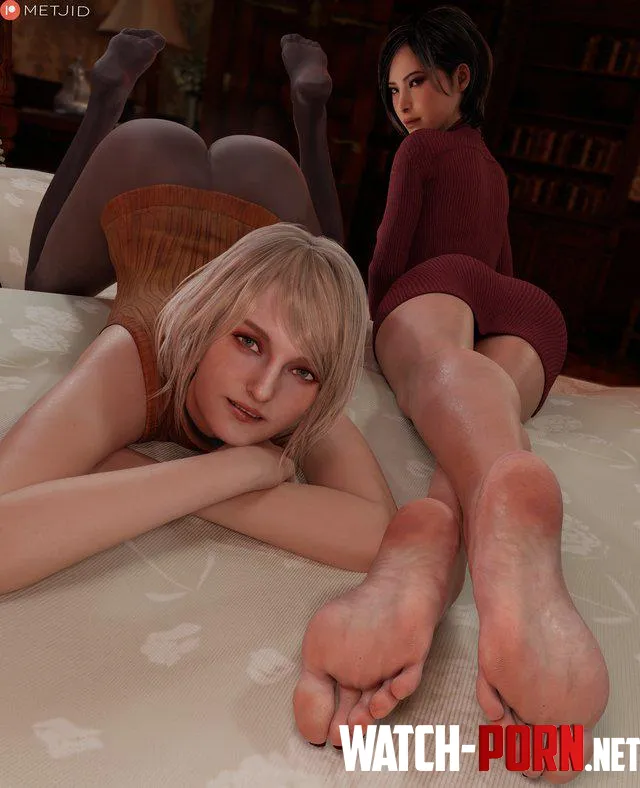 Ada and Ashley love showing off their feet (METJID) by Vee_main