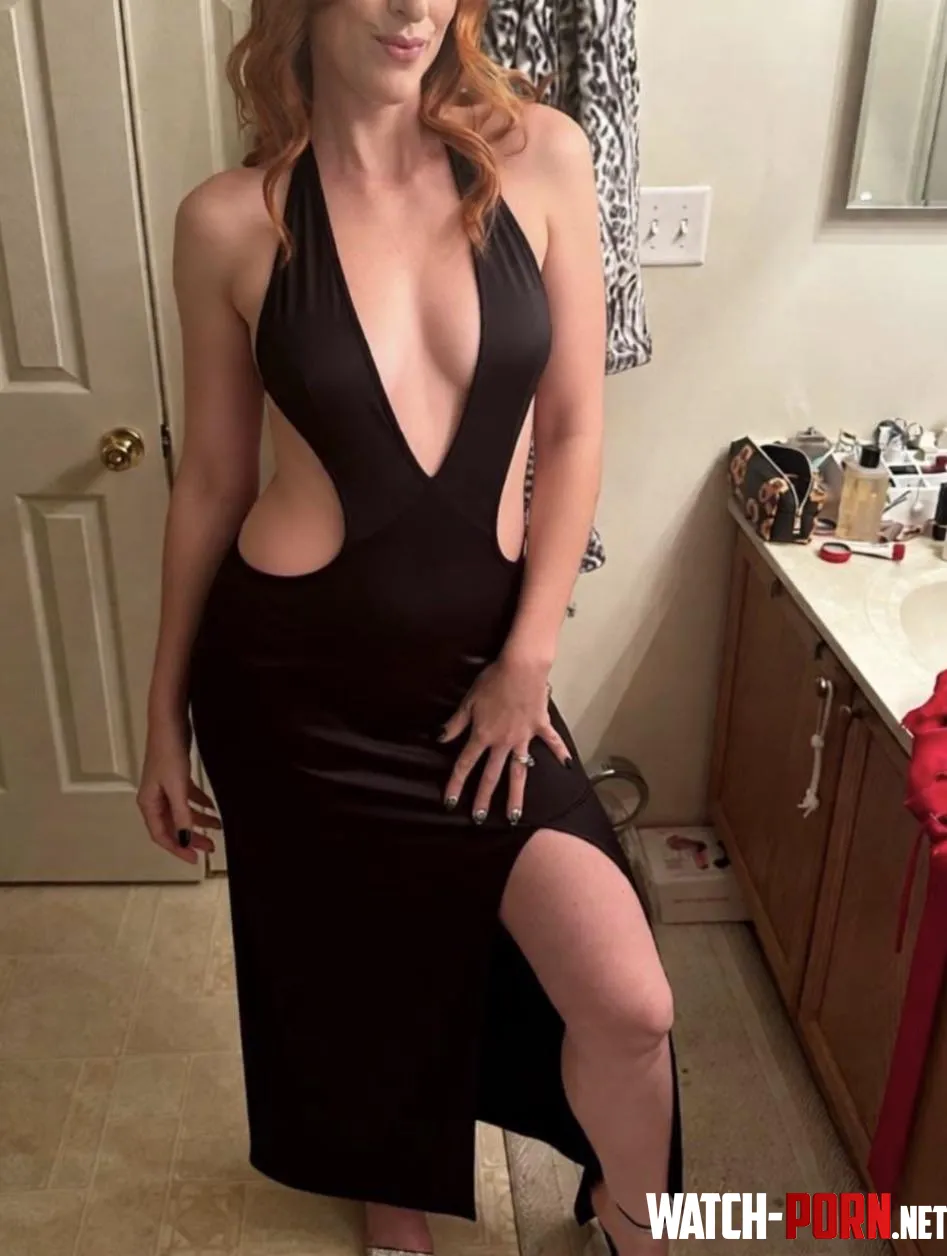 Cute dress but maybe a little too tight and revealing for a mom of 2 by PassionateEncounter
