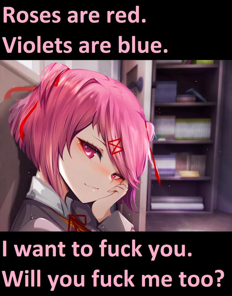 Thumbnail POV: YOU just received a poem from Natsuki! 🩷 (Original art: Likesac)