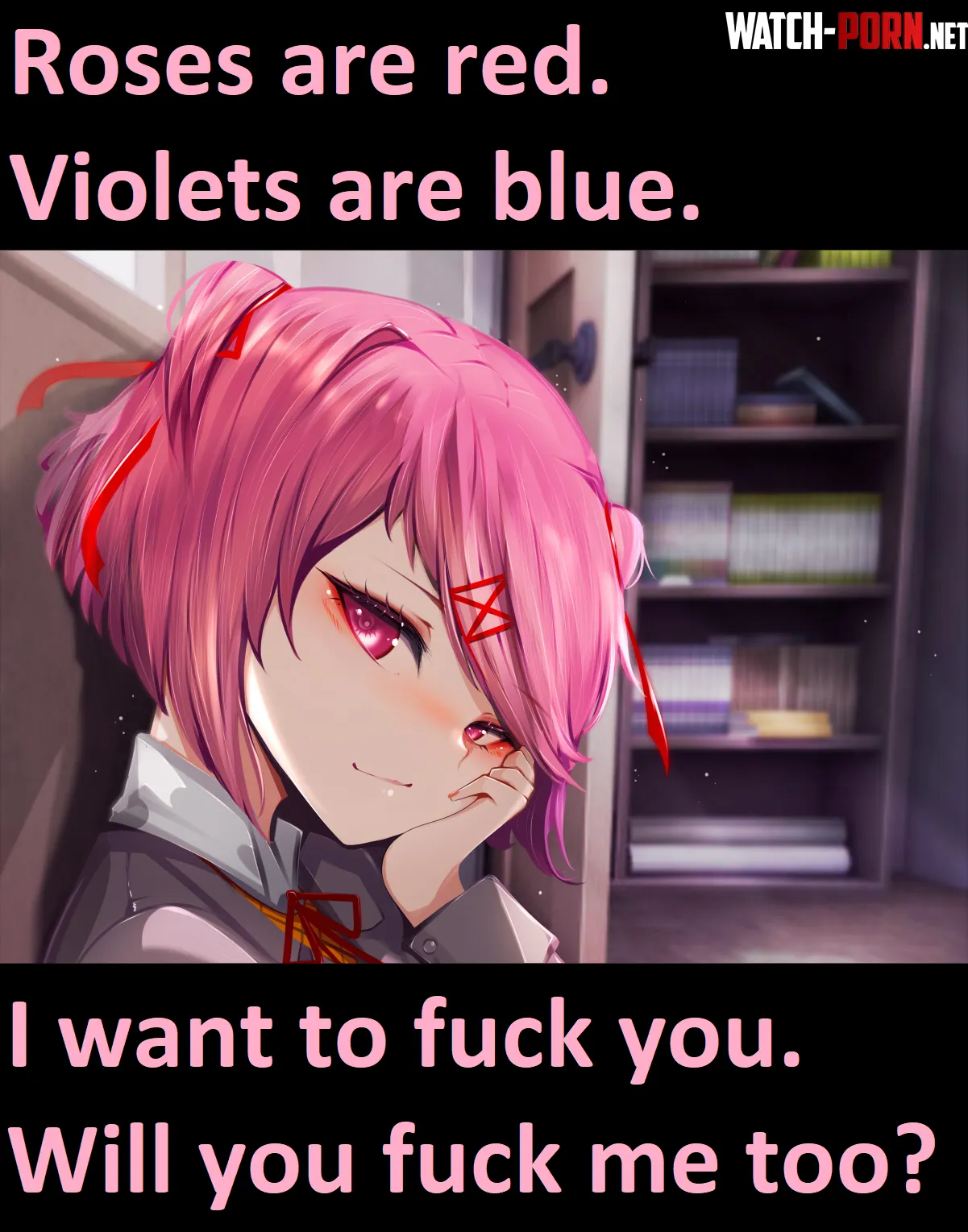 POV: YOU just received a poem from Natsuki! 🩷 (Original art: Likesac) by _Aiko_Tanaka
