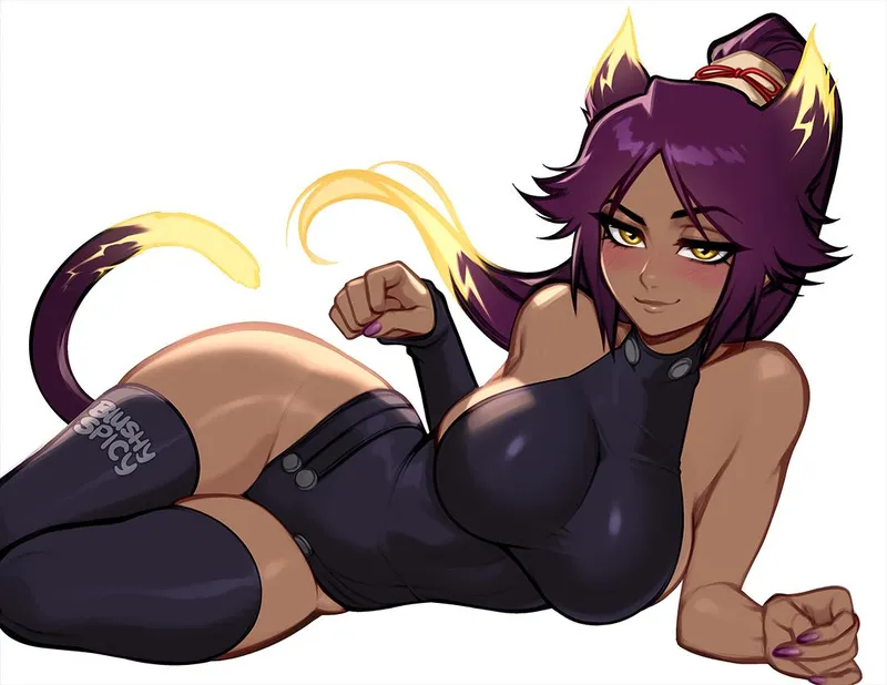 Thumbnail Yoruichi being the cute cat she always are :3 (BlushySpicy)