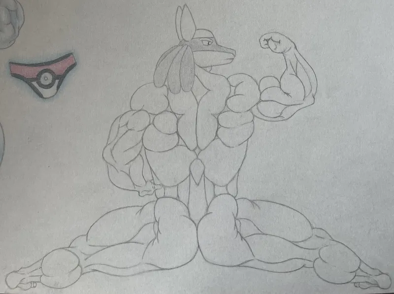Thumbnail Ripped Riolu (by me)