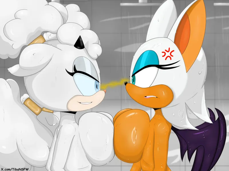 Thumbnail I said I would want to see Rouge and Lanolin pressing their boobs against each other’s boobs, yet here we are. (Tibunsfw)