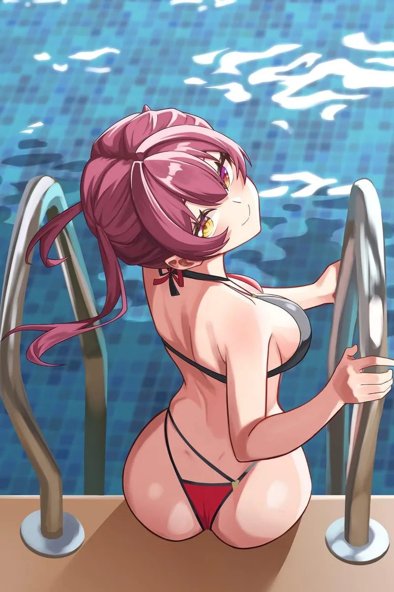 Thumbnail Houshou Marine at the pool [hololive] (jozeff)