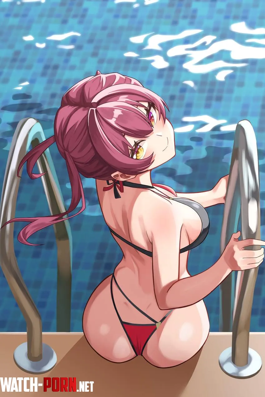 Houshou Marine at the pool [hololive] (jozeff) by RainDMask