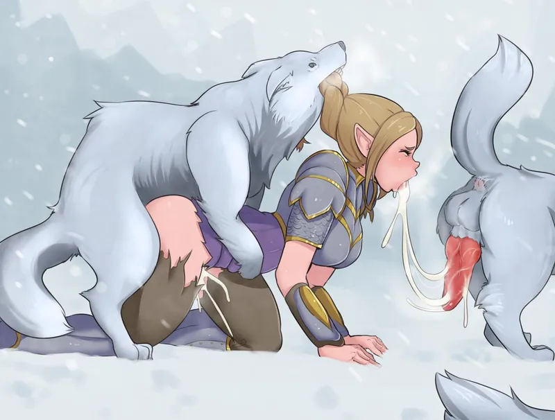 Thumbnail Getting filled by a pack of Wolfes (afrobull)