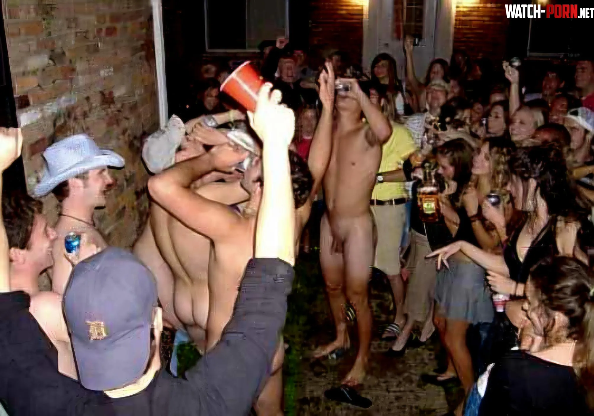 Male college students naked for an audience of their peers, love how they filled the front row of seating with women by CFNMaddict32