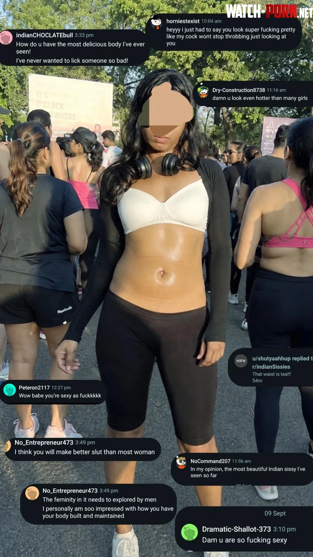 For those who are asking how my figure is so good..join me for a 5K marathon and I'll show you how by veronica_cockslut