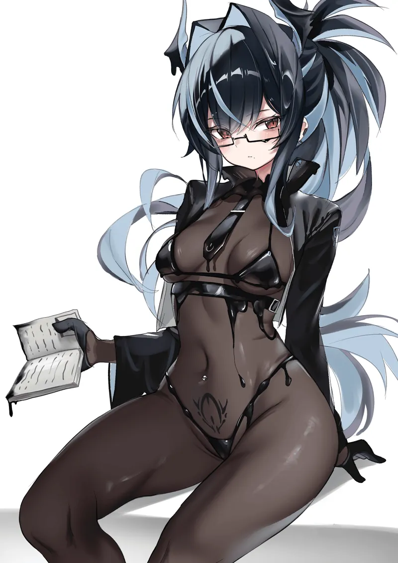 Thumbnail Bahamut with a good book (Nikke)
