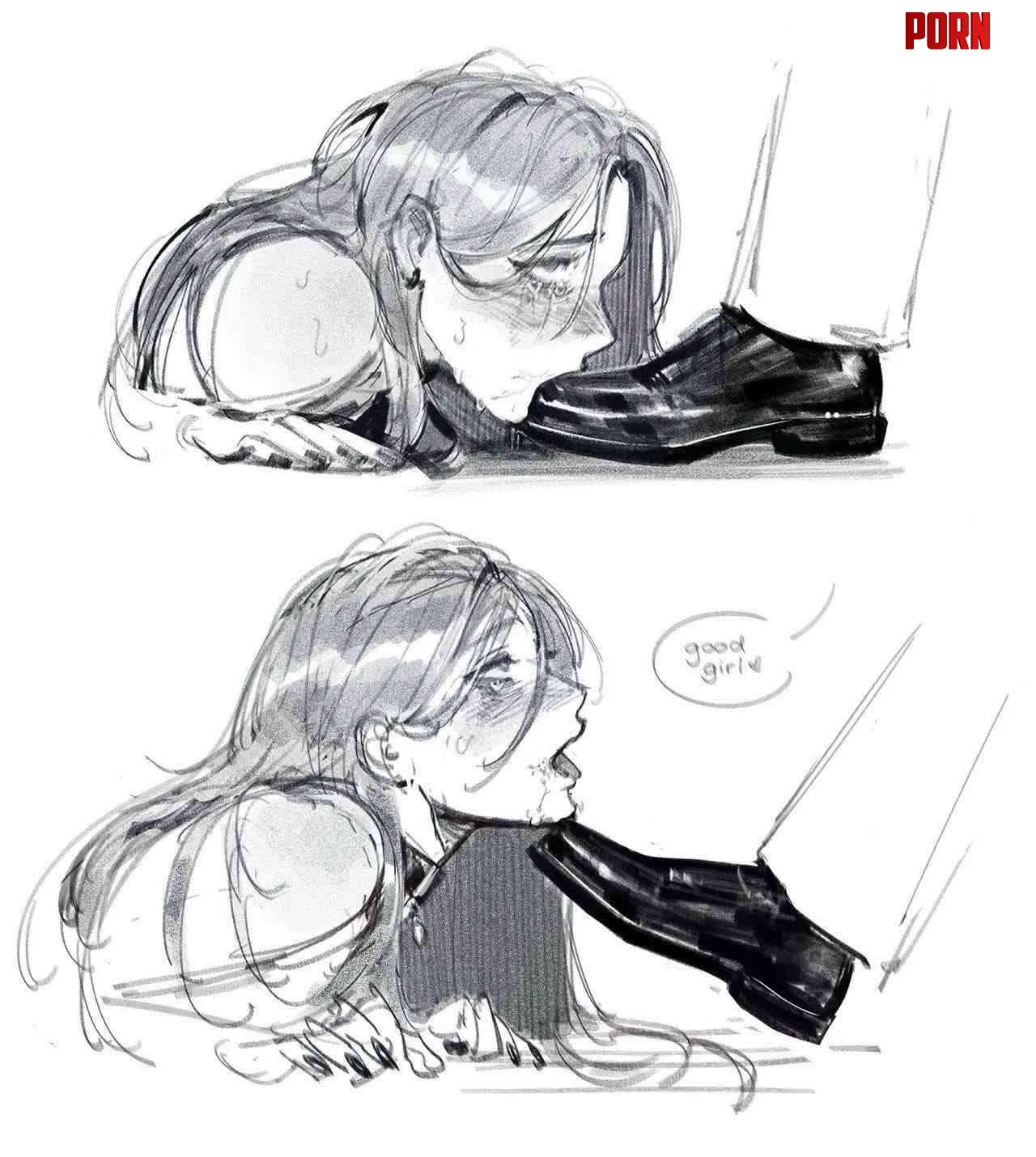 Good Girls know their place 🙂‍↕️ by LizTheVampire