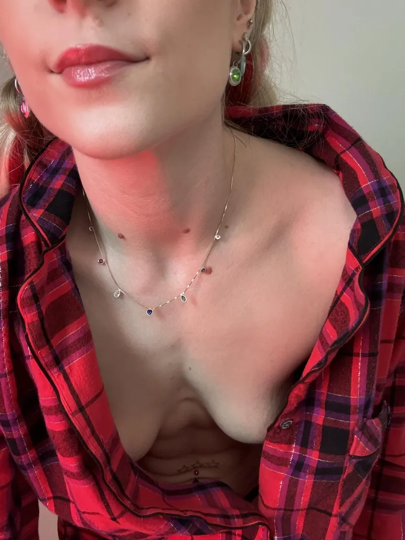 Thumbnail this flannel gives the best downblouse view