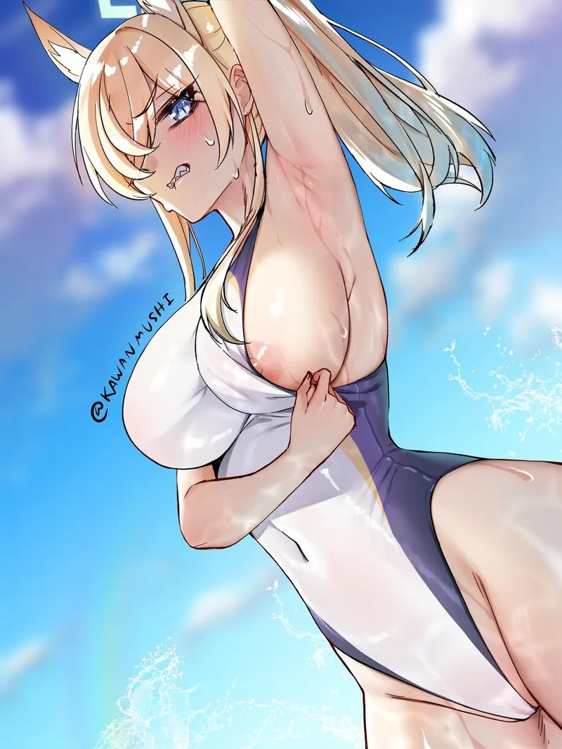 Thumbnail Ogata Kanna (Kawanmushi) [Blue Archive] by TheRoySez