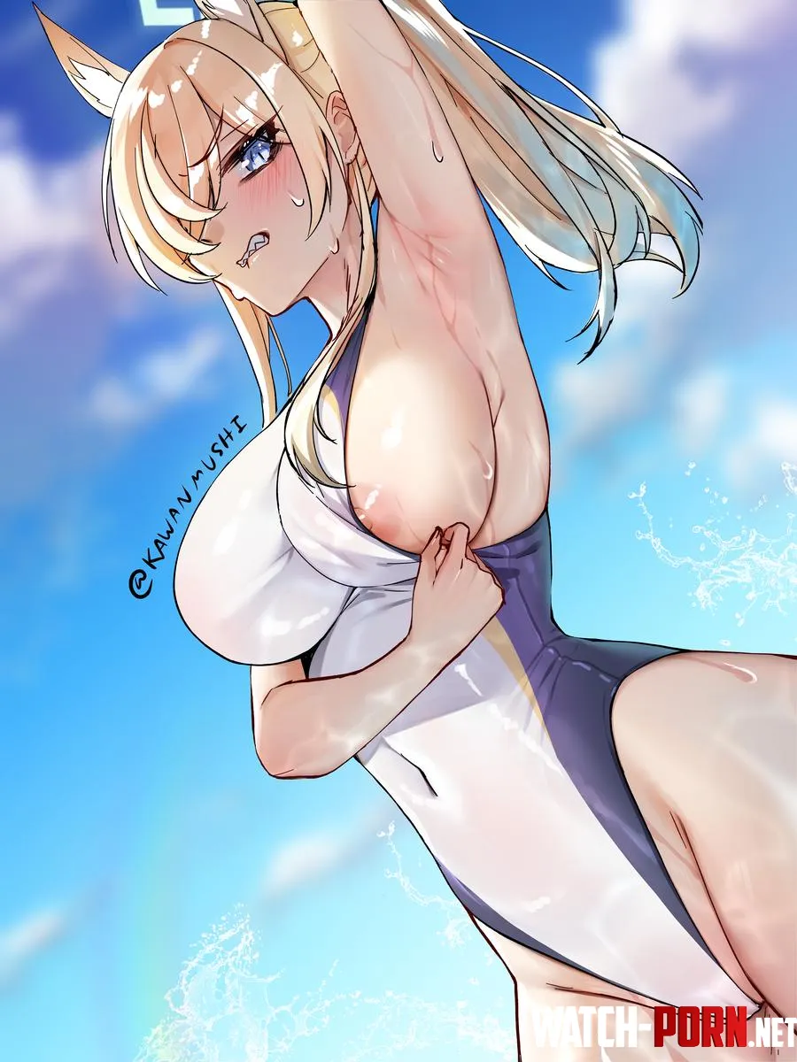 Ogata Kanna (Kawanmushi) [Blue Archive] by TheRoySez