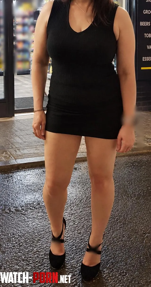 After hours struts in a little dress, bare legs and late night breezes 😉 by xxxFunWife