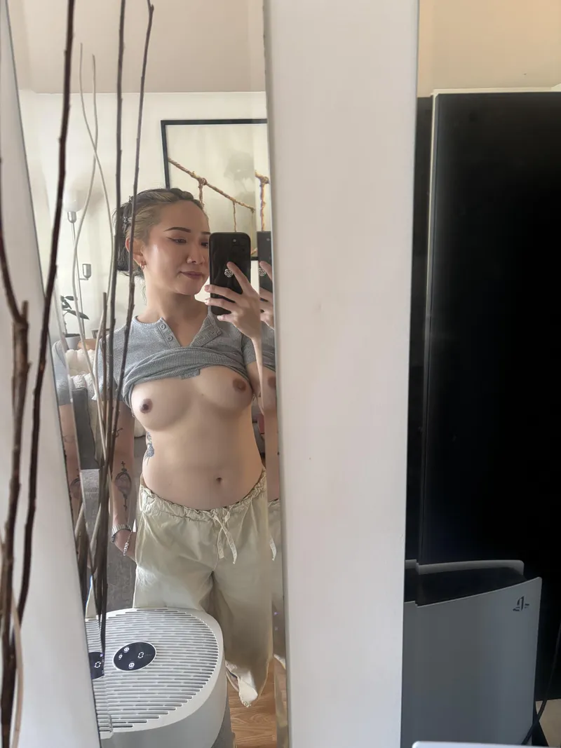 Thumbnail Asian little boobies