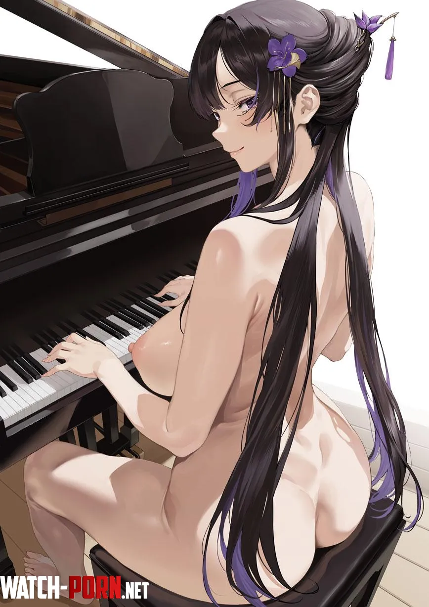Playing the piano (Aoi Sakura seak5545) [original] by BloodLustHunt
