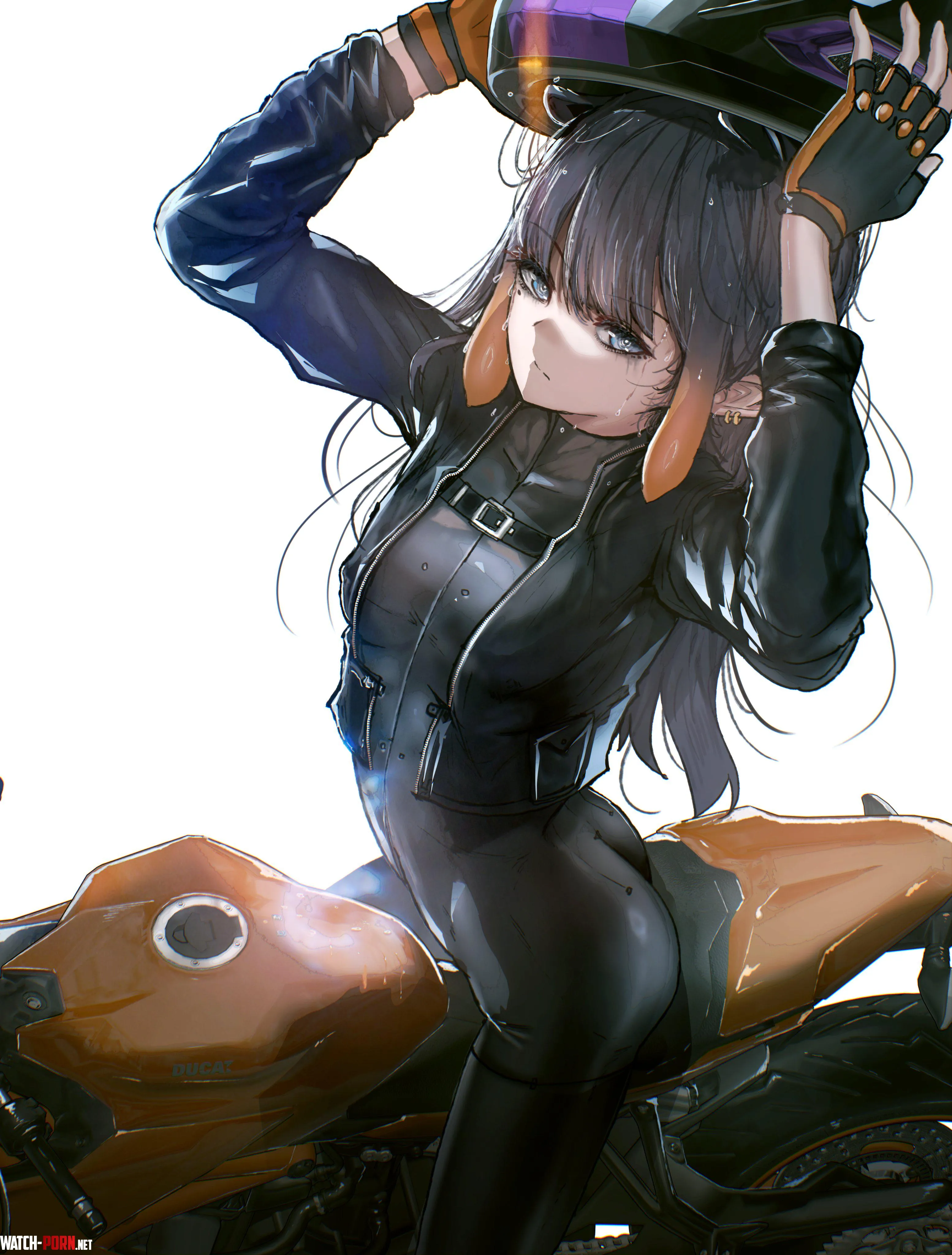 Biker Ina [Hololive] by WoolsonDaSheep