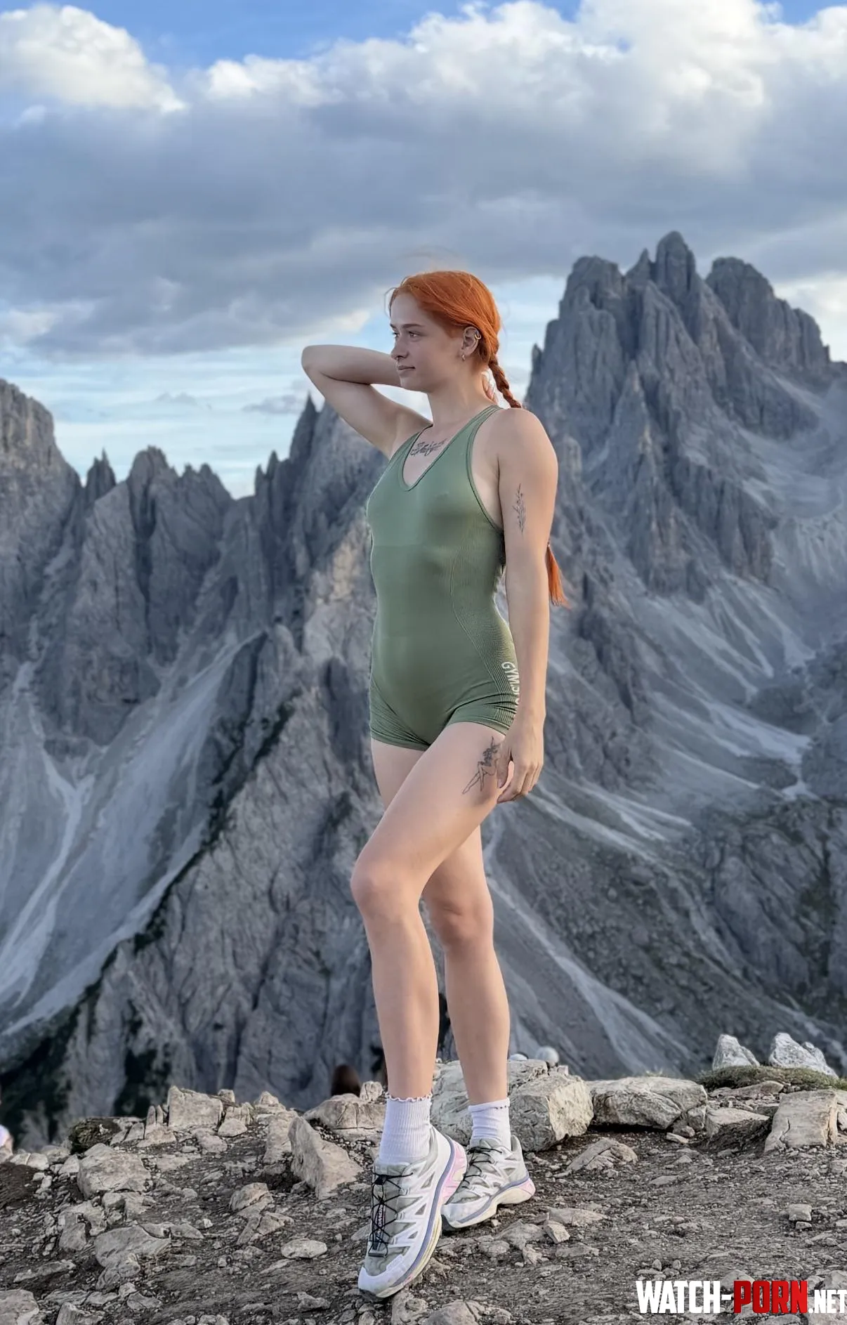 Braless and in the Dolomites, a dream come true by RedheadFairy03