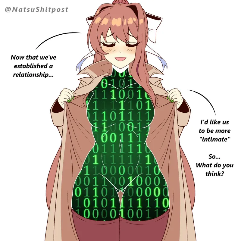 Thumbnail I don’t think that part of the games been programmed Monika (NatsuShitpost)