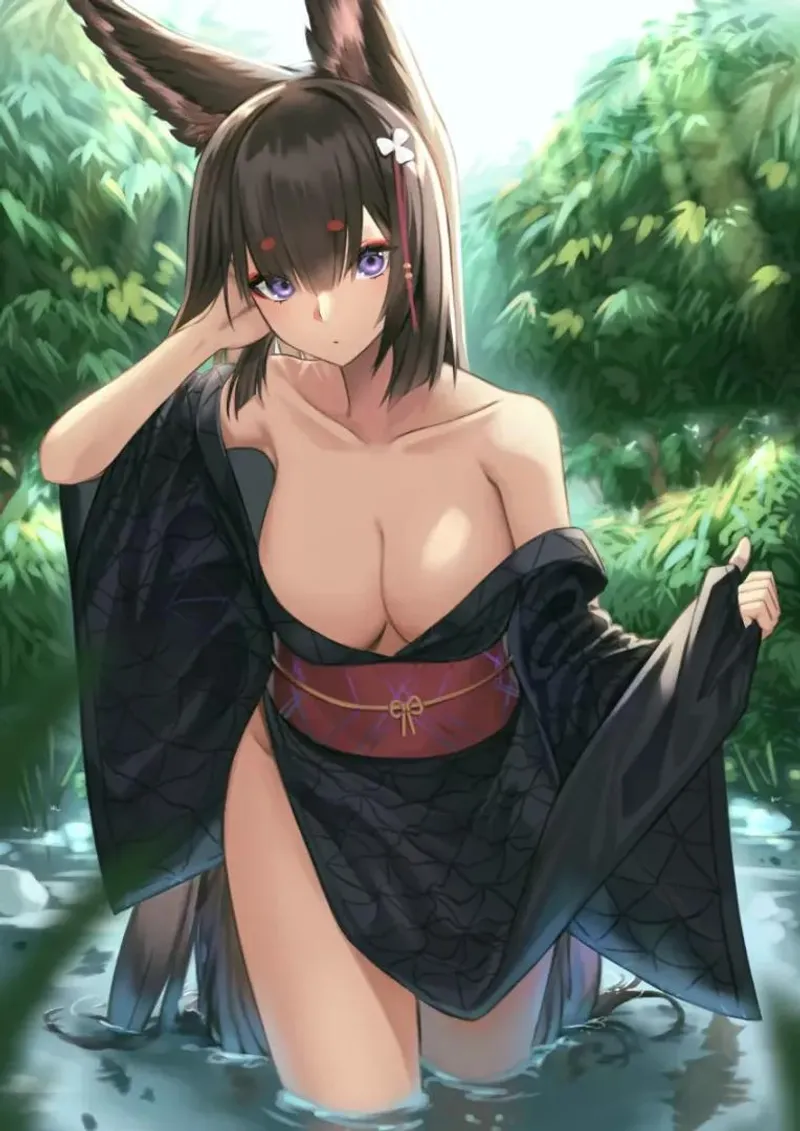Thumbnail Amagi in da forest by (lor_dol) [Azurelane]