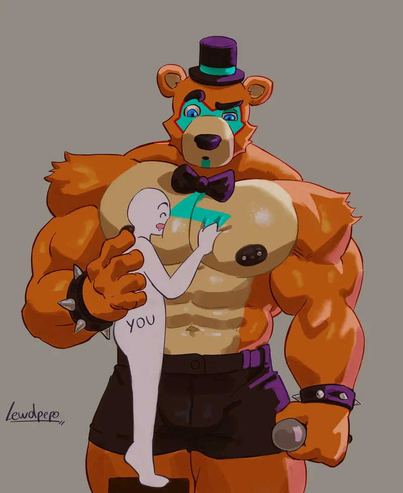 Thumbnail Glamrock Freddy worship (artist: @lewdpepo) by me