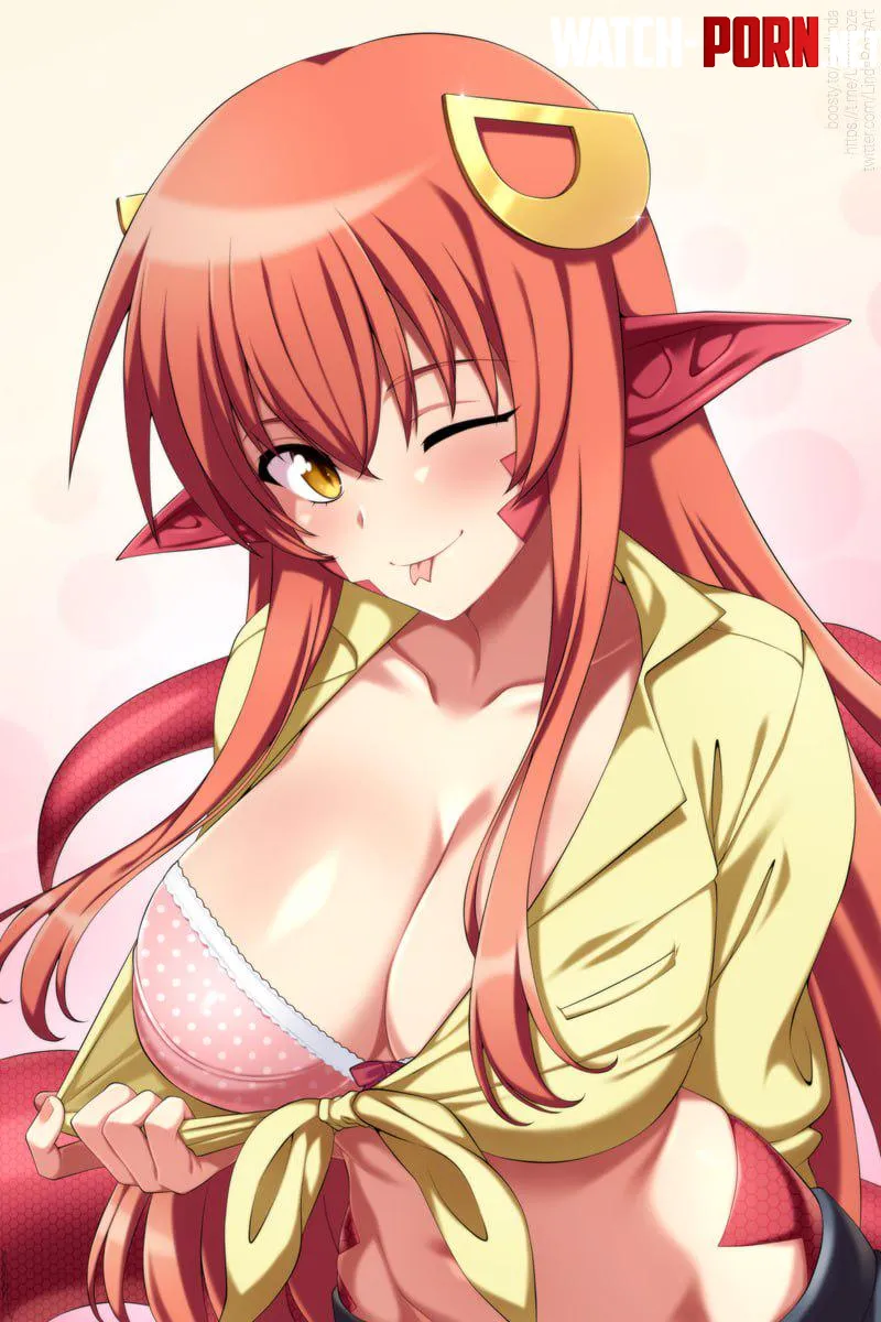 Miia teasing Darling [Monster Musume] by thefaintechoes