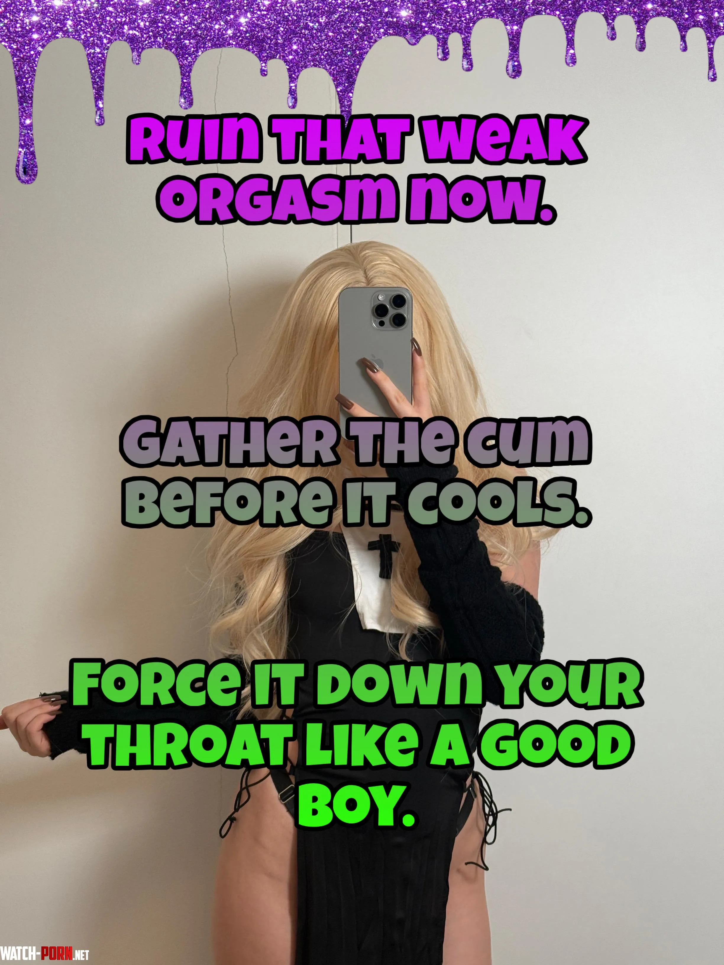 Ruin it now, scoop the cum, and swallow it like a good boy by CutLuxie