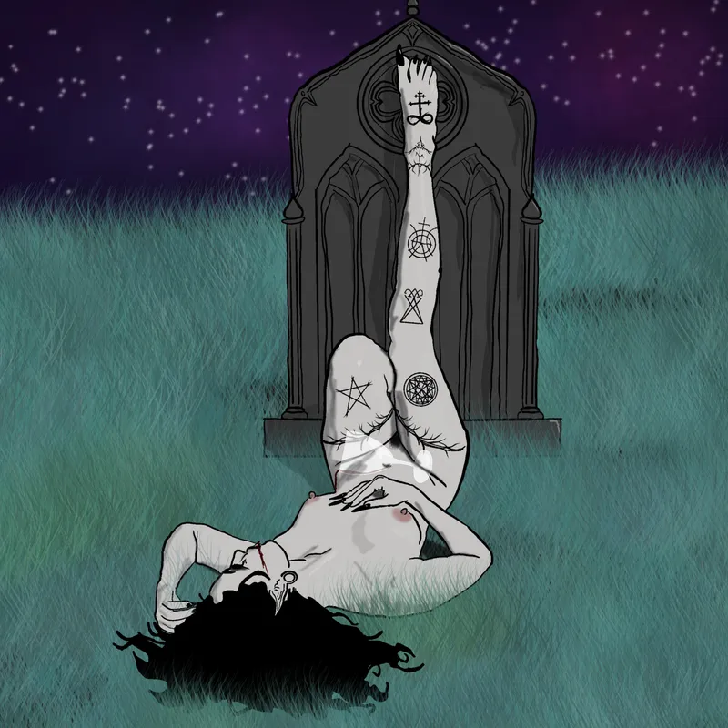 Thumbnail Relaxing Vampire by Me [OC]