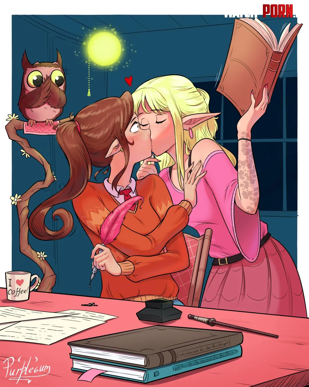 "It's time for a little pause in the studies" [Original] by PurpleGumArtist