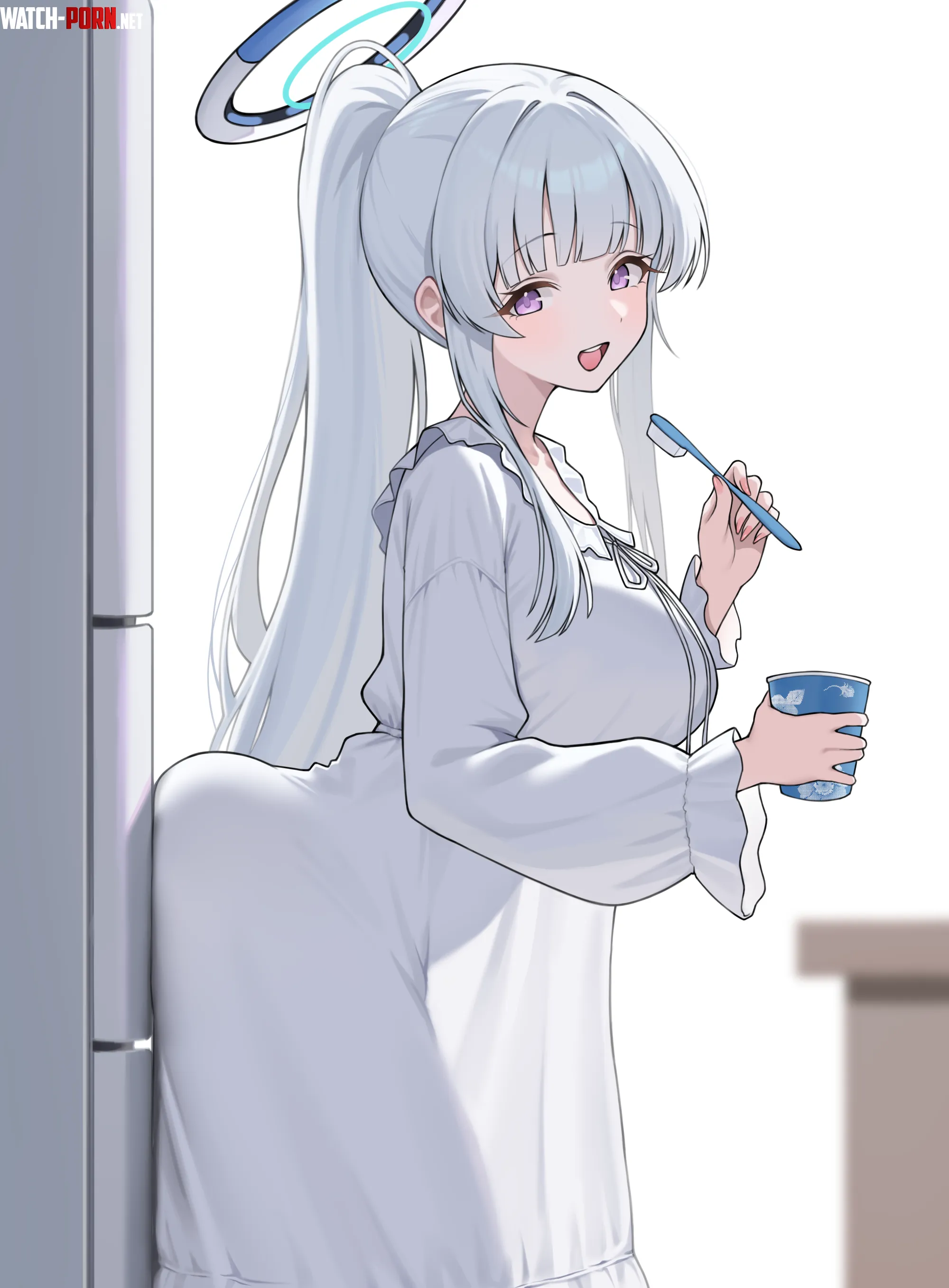 Noa just brushing her teeth [Blue Archive] by marxsander2016
