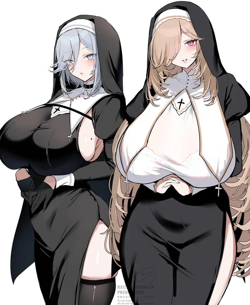 Thumbnail a pair of busty nuns (artist original)